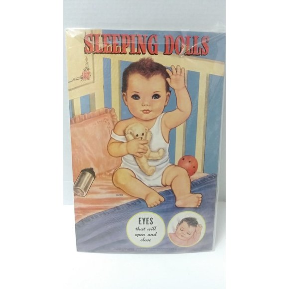 Vintage Sleeping Dolls paper dolls by Queen Holden, 1985 redo, Merrill, Uncut bo - Picture 2 of 10